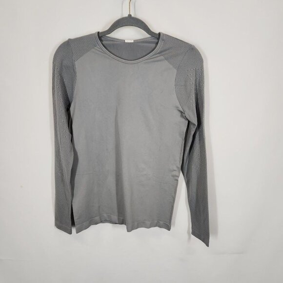 NWT FableticsSync Seamless Long-Sleeve Top II in Steel Gray Size Small - Picture 3 of 7